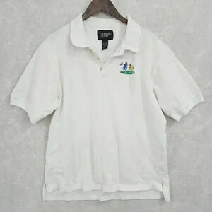 Vintage Turning Point M & M White Polo Golf Shirt Men's XL 3553P